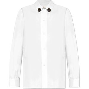 Jil Sander, Dames, Blouses & Shirts, Wit, Maat: M Katoen,