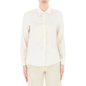 Pennyblack, Dames, Blouses & Shirts, Wit, Maat: L Zijde,