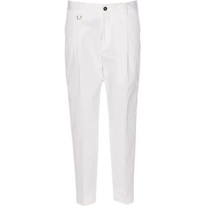 Paolo Pecora, Heren, Broeken, Wit, Maat: M Katoen,