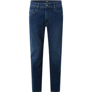 Jeans - Dark Blue Used - Katoen - Riemlussen en Steekzakken