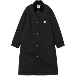 Carhartt Wip, Dames, Mantels, Zwart, Maat: XS Katoen,