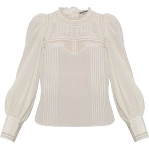Zadig & Voltaire, Dames, Blouses & Shirts, Beige, Maat: XS Zijde,