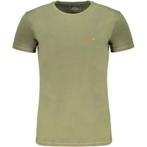 Aeronautica Militare, Heren, Tops, Groen, Maat: M Katoen,