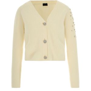 Liu Jo, Dames, Truien, Beige, Maat: S Wol,