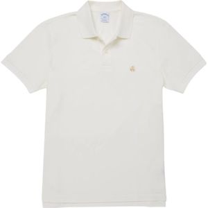 Brooks Brothers, Heren, Tops, Wit, Maat: L Piqué,