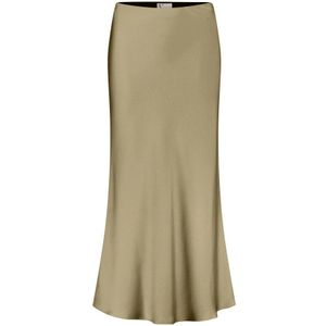 Vera Mont - Satijnen Midi Rok - Bruin - Dames