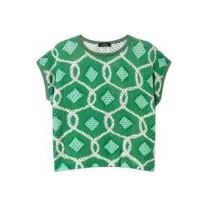 Twinset Groene Sweater Actitude Collectie , Green , Dames , Maat: S