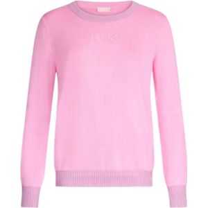 Liu Jo, Dames, Truien, Roze, Maat: XS Viscose,