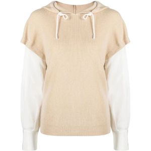 Max & Moi, Dames, Truien, Beige, Maat: M Kasjmier,