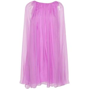 Max Mara, Dames, Jurken, Paars, Maat: XS Zijde,