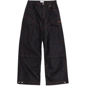 Off White, Heren, Broeken, Zwart, Maat: S Katoen,