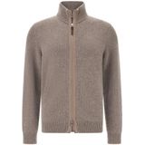 Boggi Milano - Cashmere Jumper met Volledige Rits - Grijs - Heren