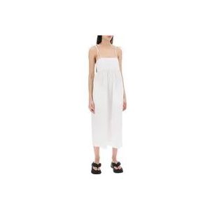 Ganni Maxi Jurken , White , Dames , Maat: M