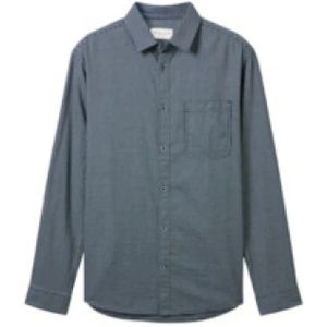 Tom Tailor, Heren, Overhemden, Blauw, Maat: 2XL