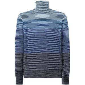 Missoni, Heren, Truien, Blauw, Maat: L Wol,