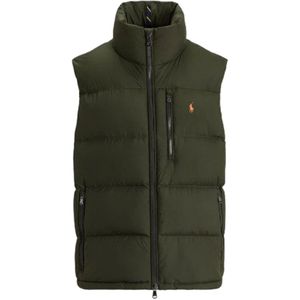 Polo Ralph Lauren, Heren, Jassen, Groen, Maat: M Leer,