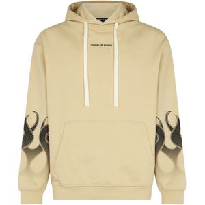 Vision OF Super, Heren, Sweatshirts & Hoodies, Beige, Maat: XL Lame,