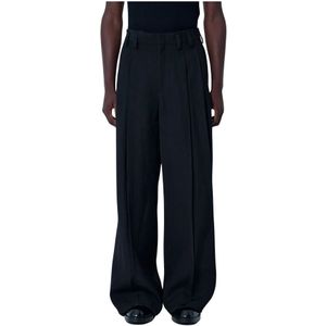 Jil Sander, Heren, Broeken, Zwart, Maat: M Zijde,