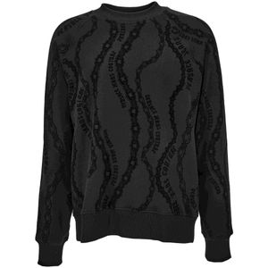 Chain Print Sweatshirt - Zwart - Sweater