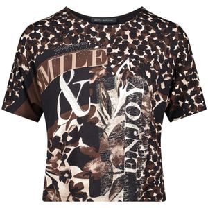 Betty Barclay - Bloemen Oversized Shirt - Bruin - Dames