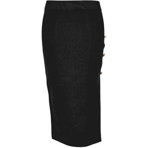 Versace Jeans Couture, Dames, Rokken, Zwart, Maat: S Jersey,