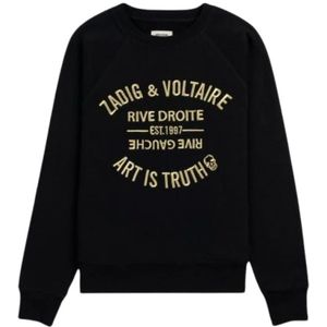 Zadig & Voltaire, Dames, Sweatshirts & Hoodies, Zwart, Maat: M