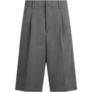 Liu Jo, Dames, Korte broeken, Grijs, Maat: 2XS Leer,