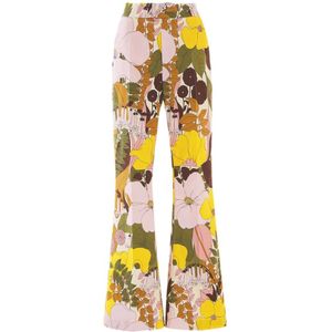 La DoubleJ, Dames, Broeken, Veelkleurig, Maat: M Katoen,