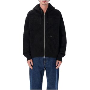 Huf, Heren, Sweatshirts & Hoodies, Zwart, Maat: L Fleece,