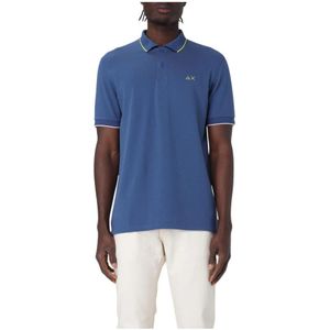 Sun68, Heren, Tops, Blauw, Maat: M