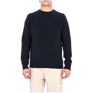 Herno, Heren, Truien, Blauw, Maat: XL Wol,