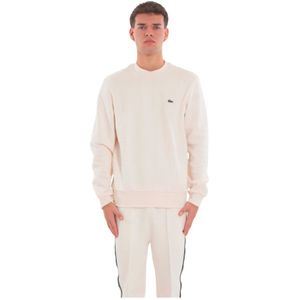 Lacoste, Heren, Sweatshirts & Hoodies, Wit, Maat: L Fleece,