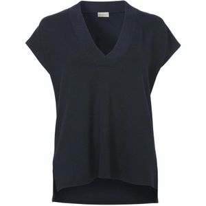 Via Appia Due, Dames, Tops, Zwart, Maat: XL