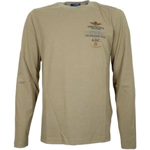 Aeronautica Militare, Heren, Tops, Groen, Maat: M Katoen,