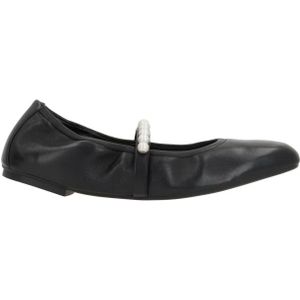 Stuart Weitzman, Dames, Schoenen, Zwart, Maat: 37 1/2 EU Leer,