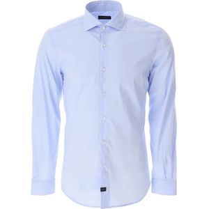 Fay, Heren, Overhemden, Blauw, Maat: 4XL