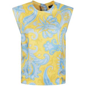 Etro, Dames, Tops, Veelkleurig, Maat: M Zijde,