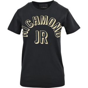 John Richmond, Dames, Tops, Zwart, Maat: XS Katoen,