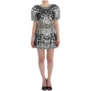 Dolce & Gabbana, Dames, Jurken, Veelkleurig, Maat: XS Katoen,