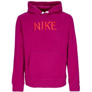 Nike, Heren, Sweatshirts & Hoodies, Paars, Maat: L Katoen,