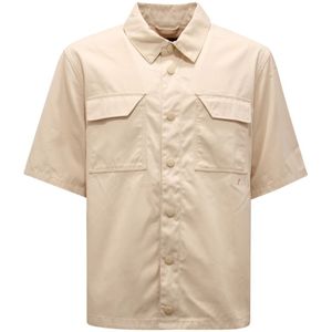 Afterlabel, Heren, Overhemden, Beige, Maat: 2XL