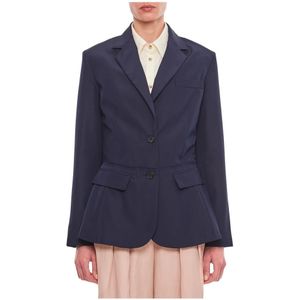 JW Anderson, Dames, Jassen, Blauw, Maat: XS Viscose,