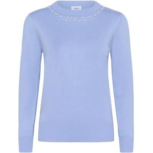 Saint Tropez, Dames, Truien, Blauw, Maat: L Viscose,