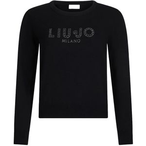 Liu Jo, Dames, Truien, Zwart, Maat: XL Viscose,
