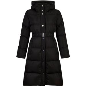Liu Jo, Dames, Mantels, Zwart, Maat: S Poliester,