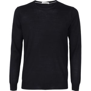 Paolo Pecora, Heren, Truien, Blauw, Maat: S Wol,