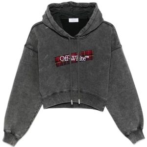 Off White, Dames, Sweatshirts & Hoodies, Grijs, Maat: XS Katoen,