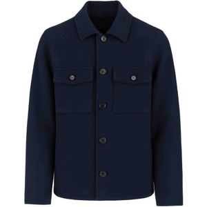 Jacob Cohën, Heren, Jassen, Blauw, Maat: M Katoen,