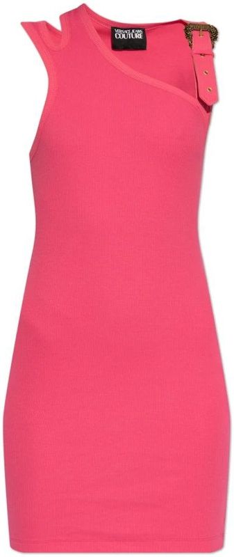 Versace Jeans Couture - Ribbed Strap Dress - Jurk - Roze