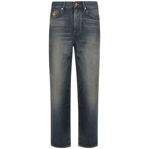 Versace, Heren, Jeans, Blauw, Maat: W32 Denim,